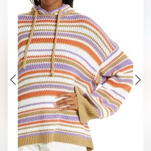 Rebecca Taylor Crochet Hooded Sweatshirt